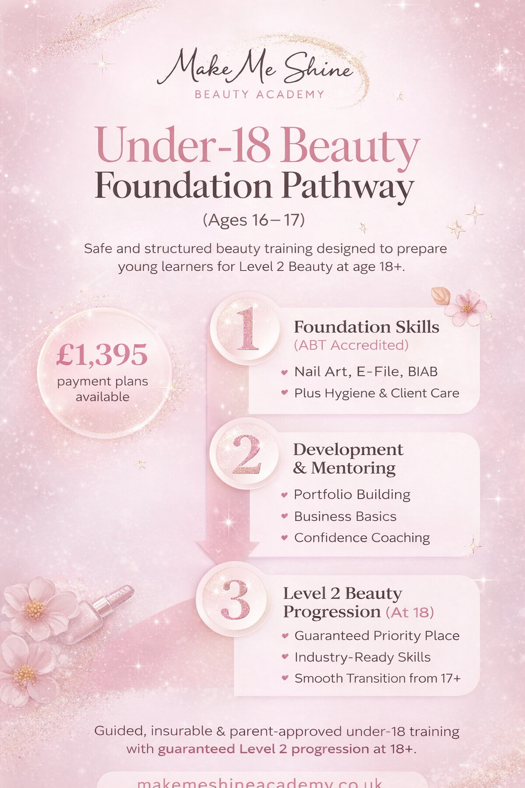 Under 18's Beauty Pathway (16-17)